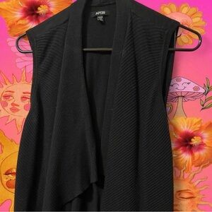 Apt. 9 Women's Black Open-Front Cardigan